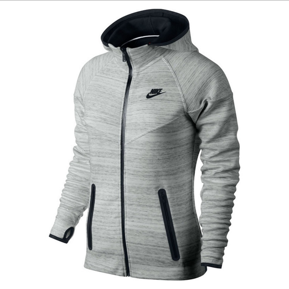 Nike Tech Heather Gray Zip-Up Jacket